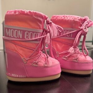 Moon Boot Kids Pink Boots